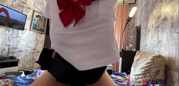 Family Therapy with Cosplay Step Sister Himiko Toga! best step brother fucking me and cum my mouth
